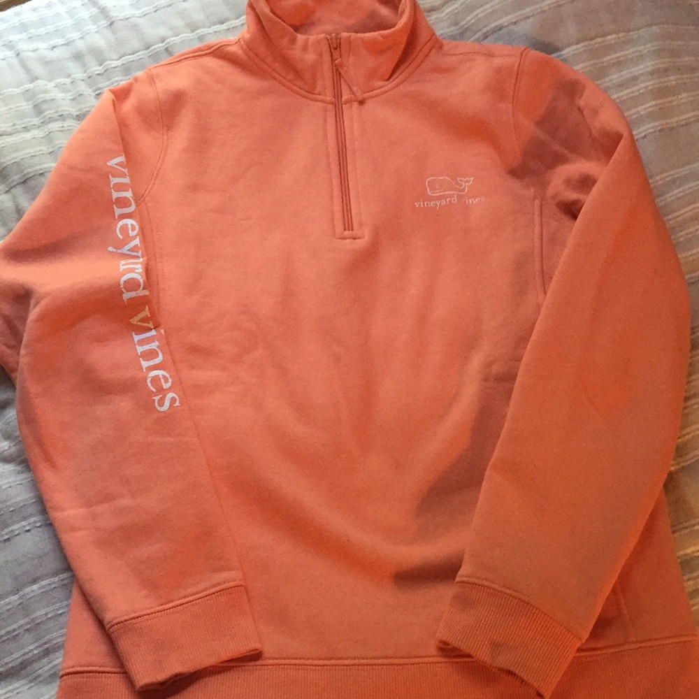 Coral Vineyard Vines Shep Shirt Quarter ZIP